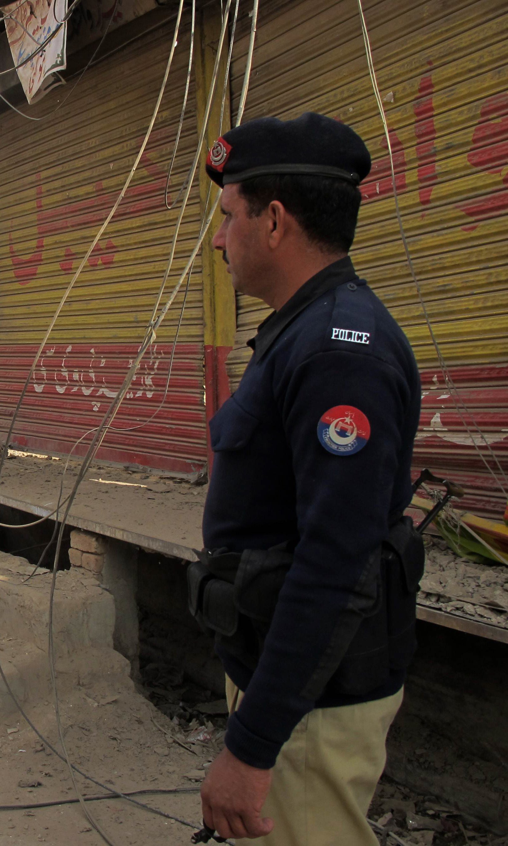 file photo of a khyber pakhtunkhwa policeman photo afp