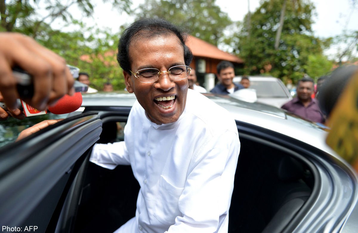 file photo of sri lankan president maithripala sirisena photo afp