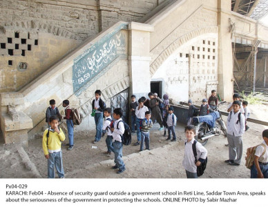 present or absent there was no security during school hours