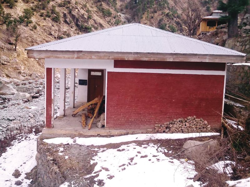 the red brick school building has become a ghost school photo mujahid torwali