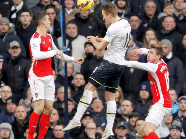 harry kane s incredible late header allowed tottenham to overtake arsenal in the race for the champions league spots photo afp harry kane s incredible late header allowed tottenham to overtake arsenal in the race for the champions league spots photo afp