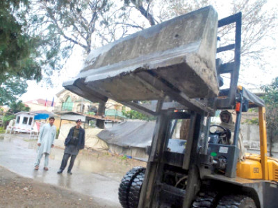 unblockable ashraf roadblock removal begins but one makes quick return unblockable ashraf roadblock removal begins but one makes quick return