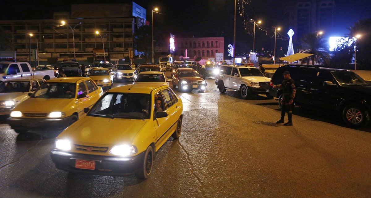 vehicles are seen on a street in baghdad february 8 2015 photo reuters