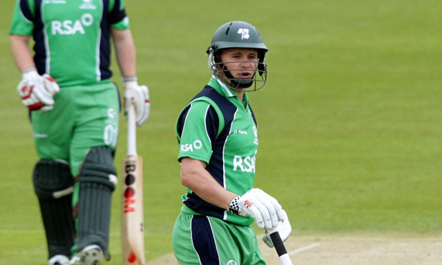 ireland 039 s captain william porterfield made 23 as scotland eased to a 179 run victory in sydney photo afp ireland 039 s captain william porterfield made 23 as scotland eased to a 179 run victory in sydney photo afp