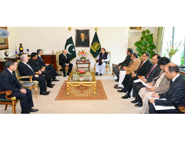 pm nawaz sharif addresses the tapi meeting at the pm house in islamabad on wdnesday february 11 2015 photo pid