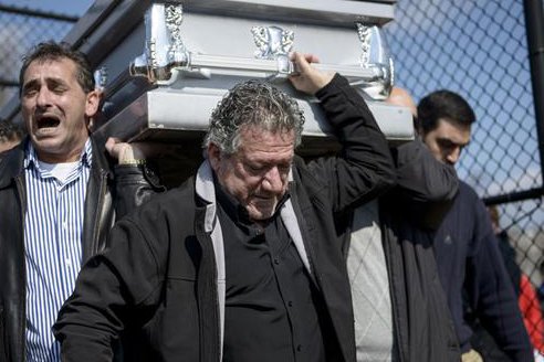 mourners carry the caskets of chapel hill shooting victims in north carolina on thursday photo afp