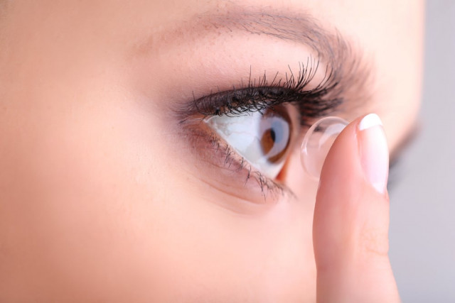 although initially developed for military use the lenses may help elderly people suffering from macular degeneration stock image although initially developed for military use the lenses may help elderly people suffering from macular degeneration stock image