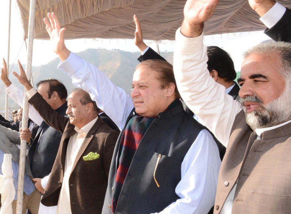 in this file photo prime minister nawaz sharif waves at a public gathering photo pid