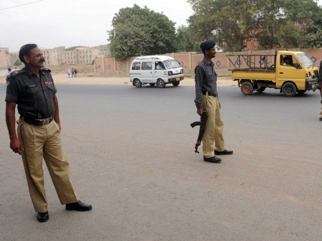 a file photo of karachi police photo afp a file photo of karachi police photo afp