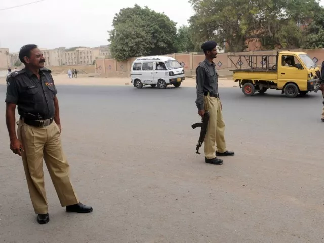 a file photo of karachi police photo afp a file photo of karachi police photo afp