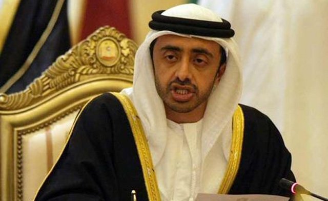 uae foreign minster sheikh abdullah bin zayed al nahyan photo afp