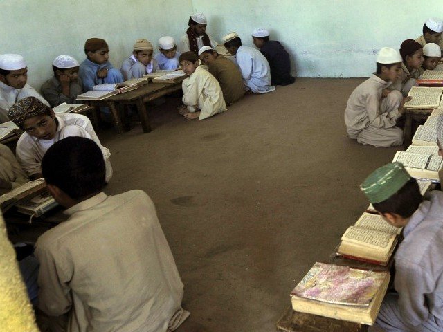 as many as 445 madrassas from the nine districts of hyderabad are registered with the auqaf department up from 370 madrassas two weeks ago photo afp