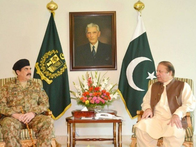 a file photo of prime minister nawaz sharif in a meeting with coas general raheel sharif photo pid gov pk