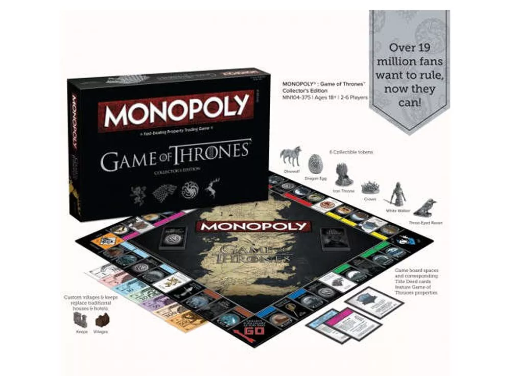 the game of thrones collector 039 s edition of monopoly features infamous locations from the original dramatic television series including castle black winterfell and king 039 s landing photo store hbo com the game of thrones collector 039 s edition of monopoly features infamous locations from the original dramatic television series including castle black winterfell and king 039 s landing photo store hbo com