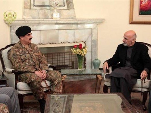 chief of army staff general raheel shareef in a recent meeting with afghan president ashraf ghani photo ispr chief of army staff general raheel shareef in a recent meeting with afghan president ashraf ghani photo ispr
