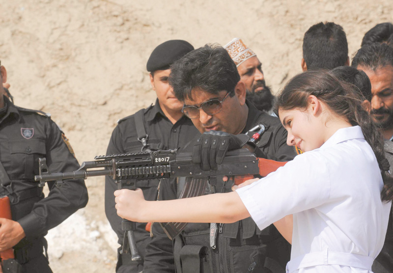 forty two teachers and 18 students of the mama parsi school were given self defence training by the police on wednesday photo mohammad azeem express