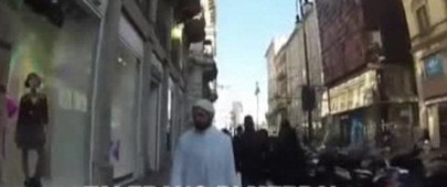 student dressed as muslim cleric receives abuse on streets of milan