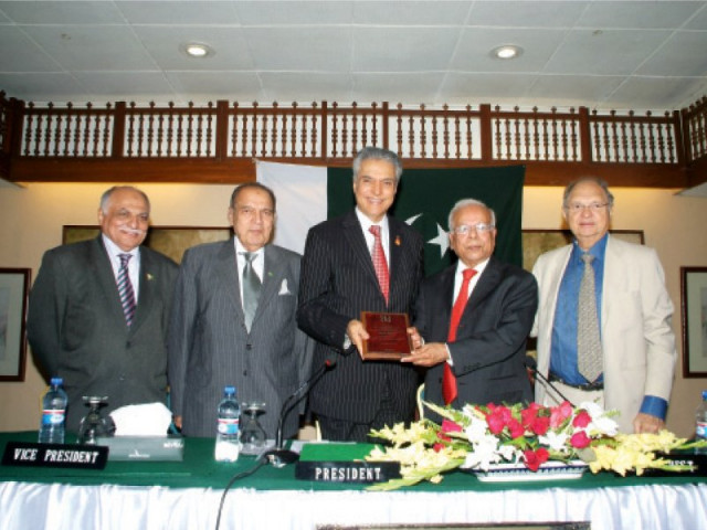 plaque presented iba dean visits english speaking union