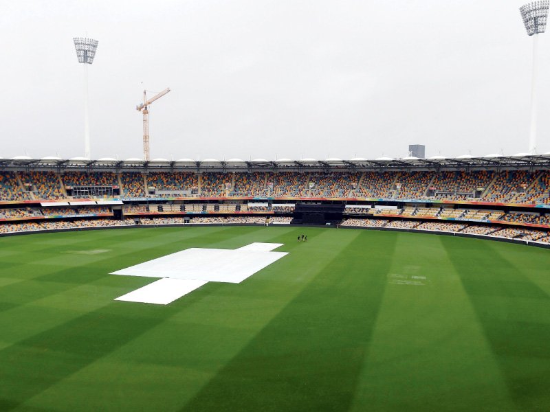 the wash out meant both sides collected a point apiece for a no result at the gabba ground and left them on three each in pool a photo afp