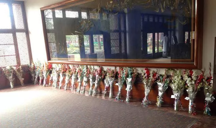 bouquets for the students outside their room photo munira abbas express tribune bouquets for the students outside their room photo munira abbas express tribune