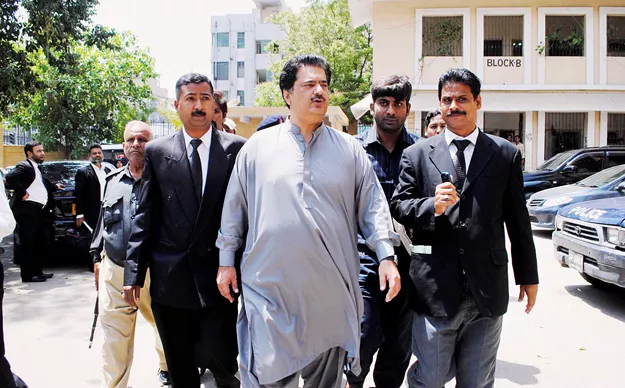 a file photo of gabol arriving at the city court in karachi photo online a file photo of gabol arriving at the city court in karachi photo online