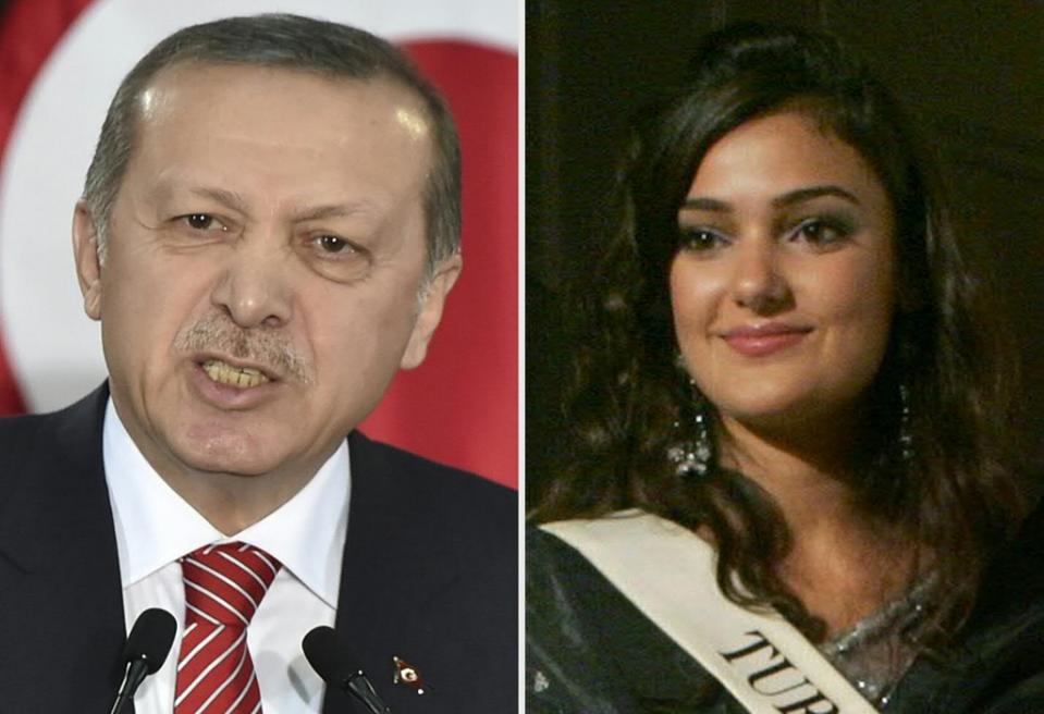 turkish model merve buyuksarac says she did not intend to insult turkish president recep tayyip erdogan with a poem she posted on her instagram account photo afp