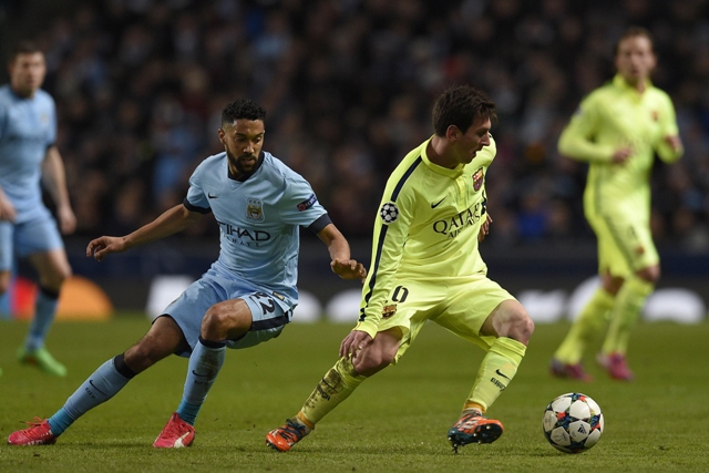 history repeats itself in last year s encounter between city and barcelona the catalans won 2 1 in the second leg at camp nou the same scoreline by which they defeated city at the etihad on tuesday photo afp