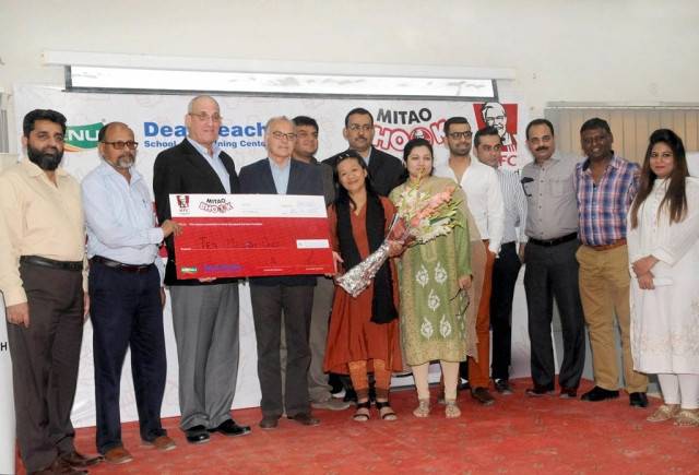 more than rs10 million were raised through kfc outlets all over the country photo mohammad azeem express