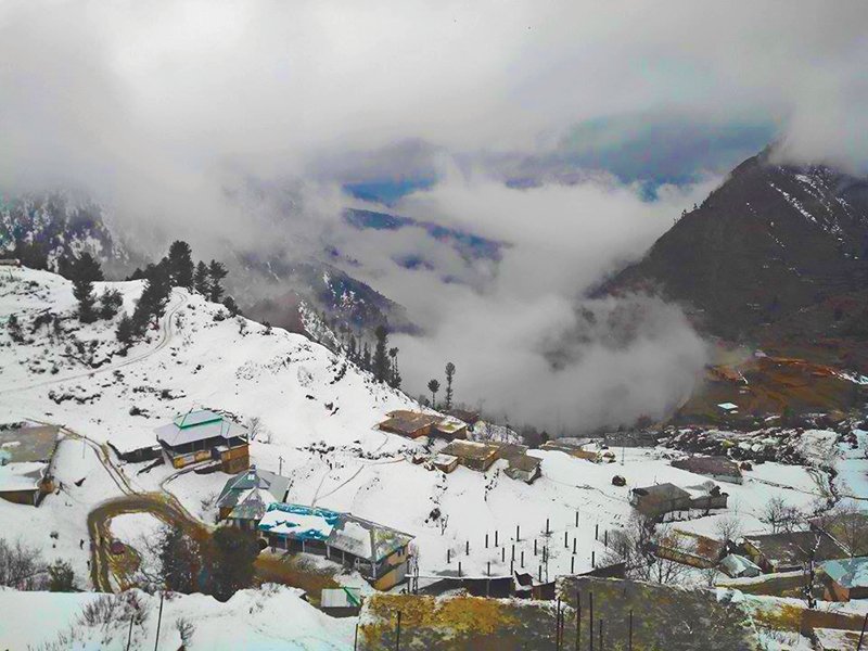 malam jabba ski resort in swat covered by a blanket of snow photo fazal khaliq express