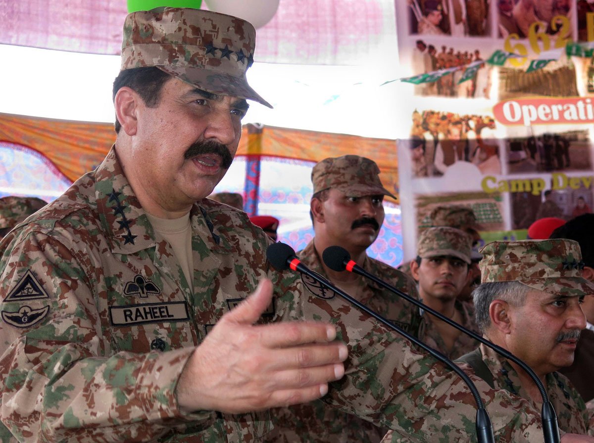 general raheel says repeated indian ceasefire violations are affecting pakistan 039 s fight against terrorism photo afp