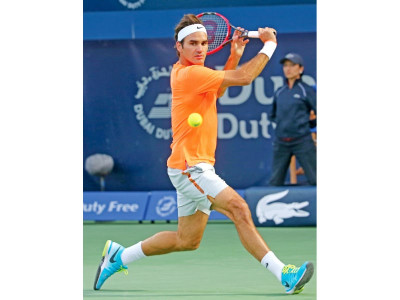 federer clips coric s wings in dubai open semi final