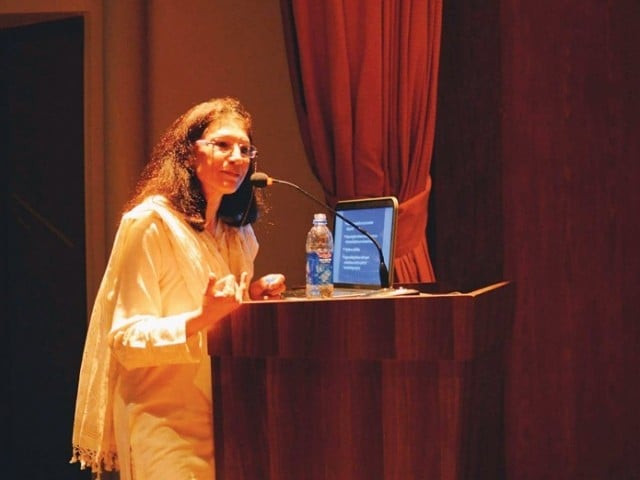 i stand by my interpretation of pakistan my book offers a framework to understand the country s history said jalal photo courtesy iba social sciences club i stand by my interpretation of pakistan my book offers a framework to understand the country s history said jalal photo courtesy iba social sciences club