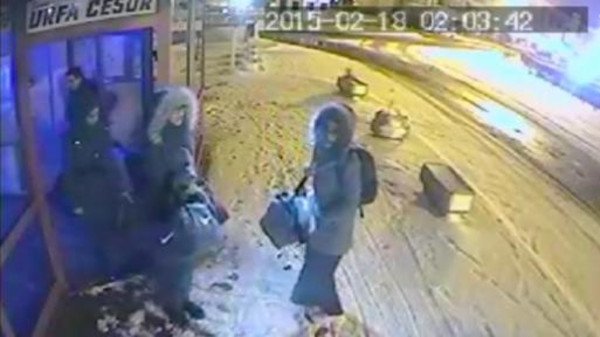 the cctv images show the three girls entering a bus terminal in istanbul 039 s bayrampasa district on the european side of the city photo bbc