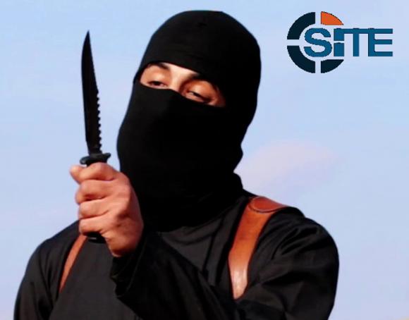 a masked black clad militant who has been identified by the washington post newspaper as a briton named mohammed emwazi brandishes a knife in this still image from a 2014 video obtained from site intel group february 26 2015 photo reuters