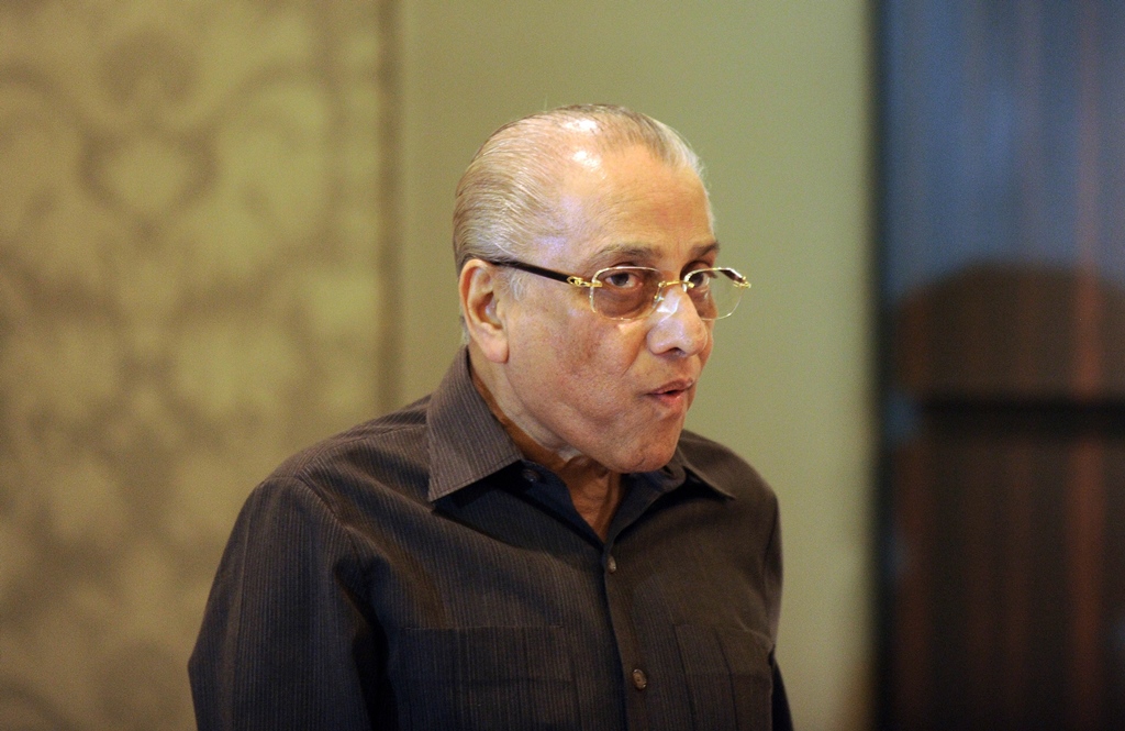 in this photograph taken on june 10 2013 then board of control for cricket in india bcci interim president jagmohan dalmiya leaves after addressing a press conference in new delhi photo afp