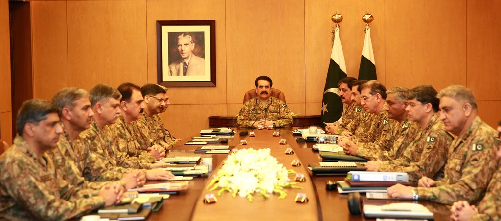 coas general raheel sharif chairs the 180th corps commanders conference photo ispr