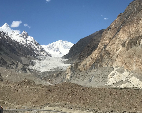 the white passu glacier located above the kkh photo rina saeed khan