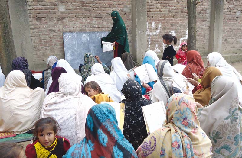 funded by the european union under its peace project alc offers educational services to hundreds of women of charbagh tehsil photos fazal khaliq express