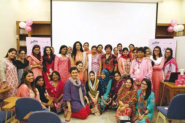 a quiz on softlan and pink ribbon was also conducted towards the end of the session photo file a quiz on softlan and pink ribbon was also conducted towards the end of the session photo file