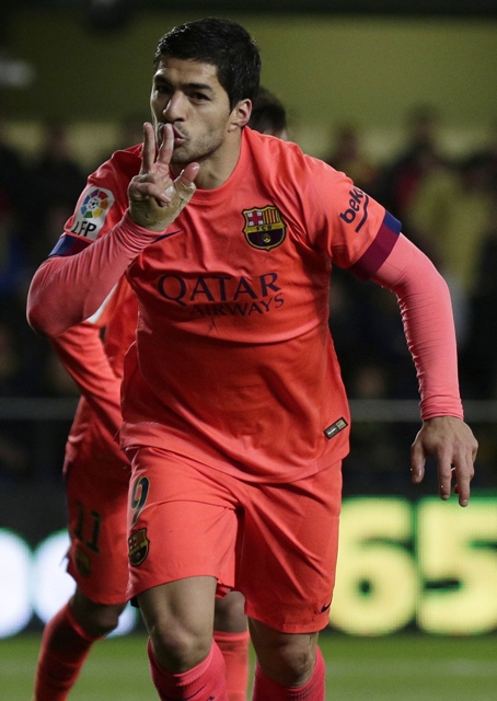 regaining momentum barcelona forward luis suarez has found his goalscoring touch as he has scored for the catalans four times in the last three games after a difficult start at the camp nou photo afp