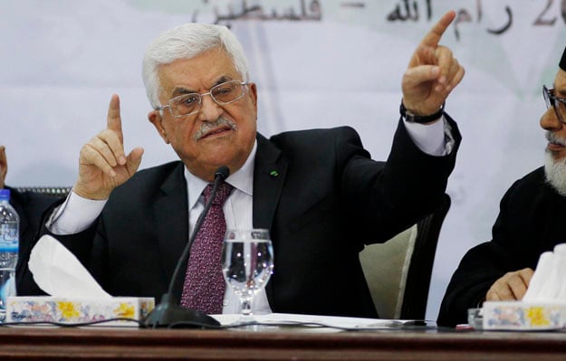 palestinian president mahmoud abbas gestures as he speaks during a meeting for the central council of the palestinian liberation organization in the west bank city of ramallah march 4 2015 photo reuters