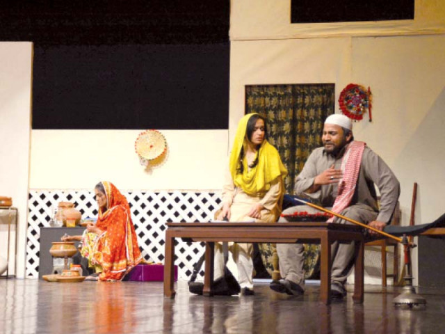 a scene from the play meri kahani which was the staged on the fourth day of the festival photo express a scene from the play meri kahani which was the staged on the fourth day of the festival photo express
