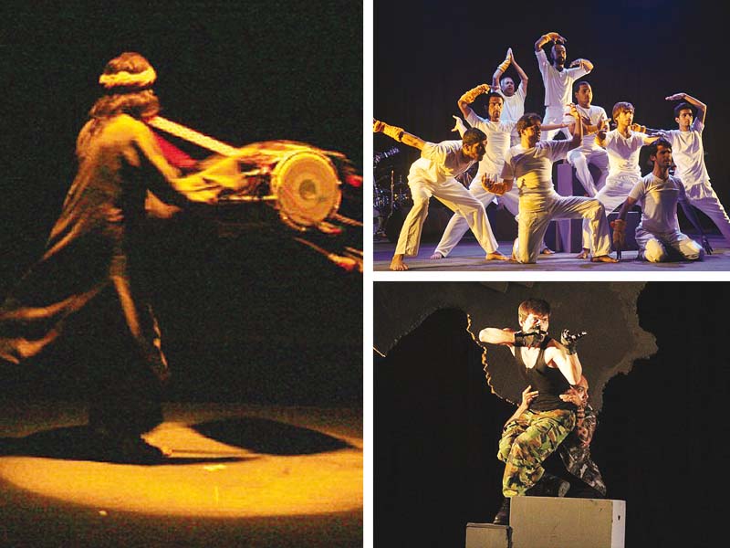 the musical shakuntala political themed kuttay and high octane rang de basanti chola were among the plays performed at last year s international theatre festival photos publicity