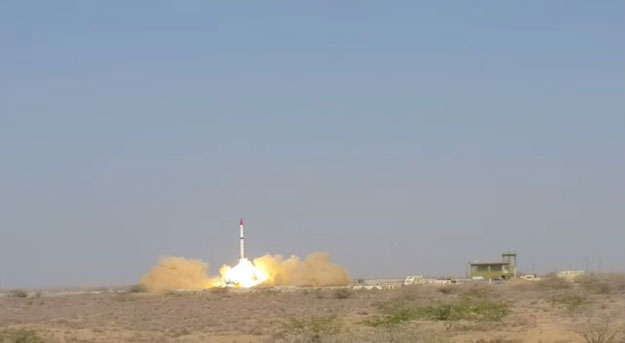 screen grab of shaheen iii missile