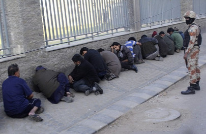 one dead several injured as rangers raid mqm headquarters