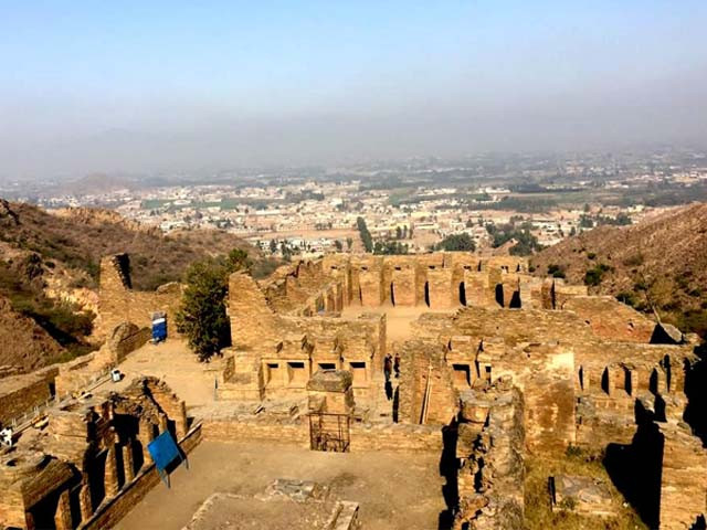 one of the relatively well preserved buddhist sites its position on a hill top saved it from successive invasions photo tayeba batool