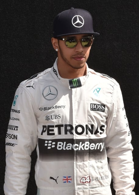 mercedes driver lewis hamilton of britain poses for the season opening portrait ahead of the formula one australian grand prix in melbourne on march 12 2015 photo afp