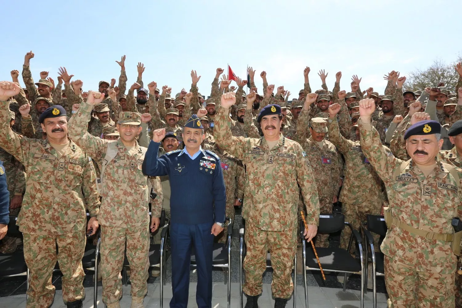 army chief raheel sharif along with air chief marshal tahir rafique butt visited north waziristan on thursday photo ispr army chief raheel sharif along with air chief marshal tahir rafique butt visited north waziristan on thursday photo ispr