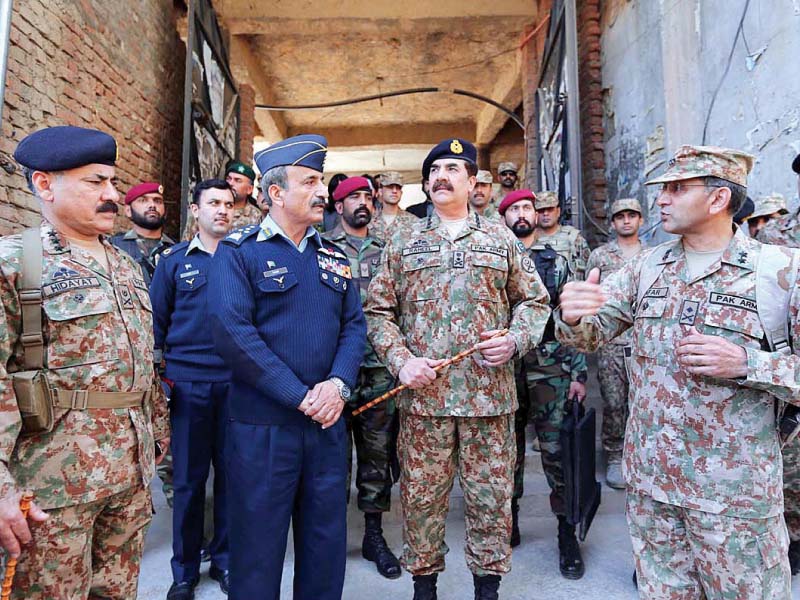 general raheel sharif and air chief marshal tahir rafique butt visit an army post in miranshah north waziristan photo app