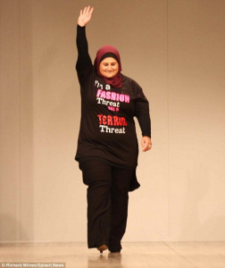 muslim designer showcases strapless gowns to combat fashion racism